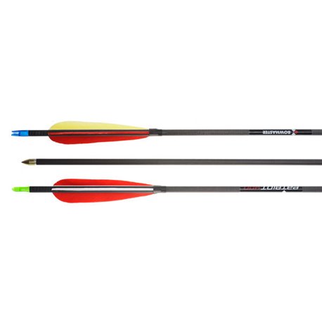 Стрела Bowmaster Patriot 400, оперение 5'' Feather Рarabolic